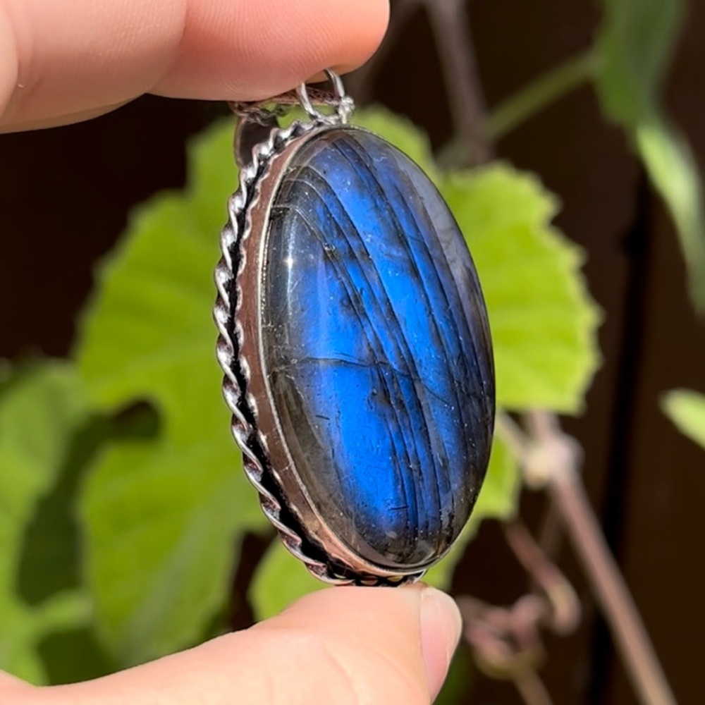 SOLD Blue Labradorite Necklace